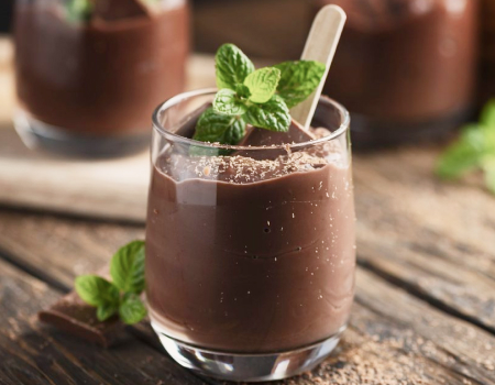 Нежный шоколадный мусс со сливочным маслом